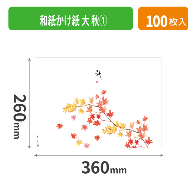 19-1461X 和紙かけ紙 大 秋①